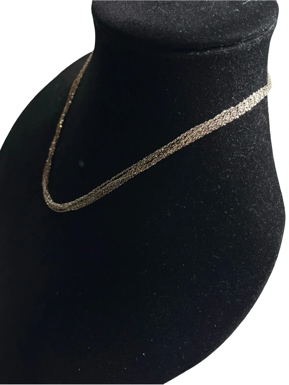 Vtg Italy 925 Sterling Silver Multi Strand Sparkle Rope Chain Necklace Set 16.5g